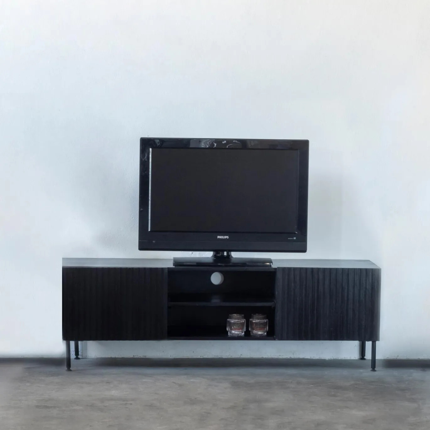Tv-meubel Roman Zwart 150cm - Giga Meubel