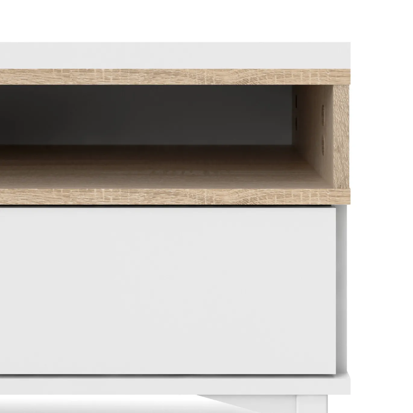 Tv-meubel Roomers Wit/Naturel - Giga Living