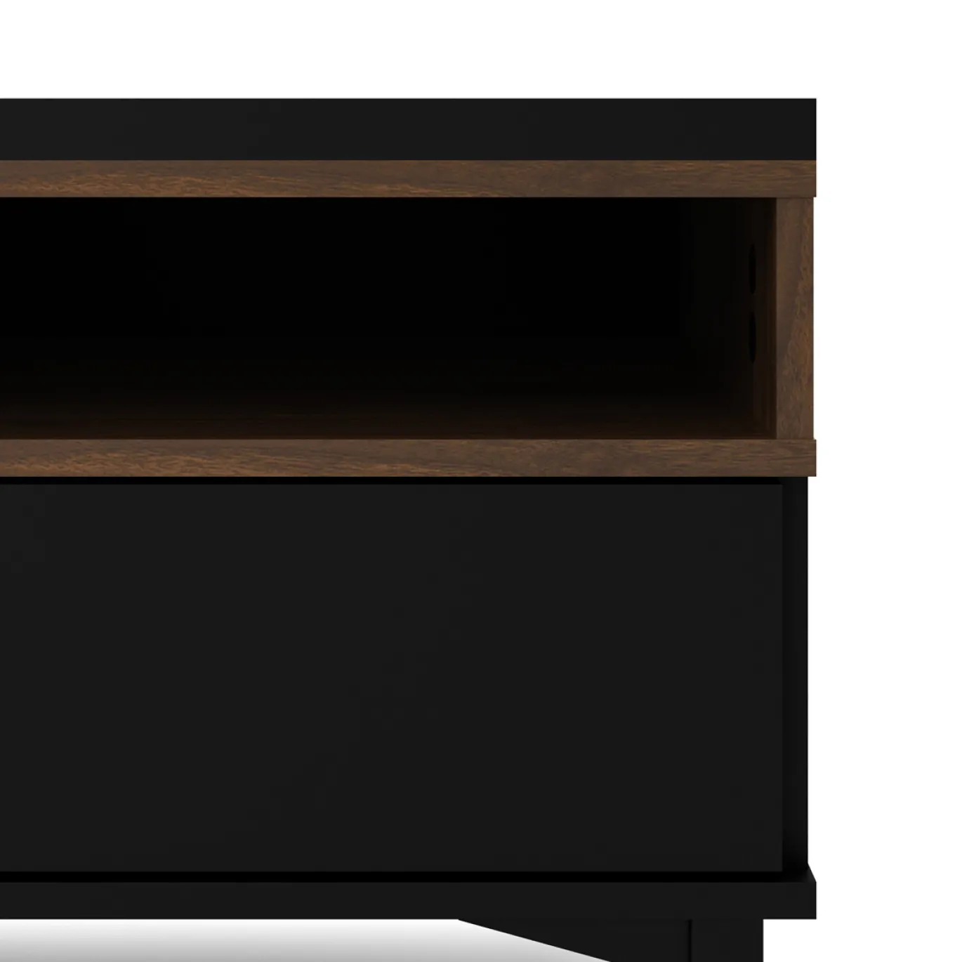 Tv-meubel Roomers Zwart Noten - Giga Living