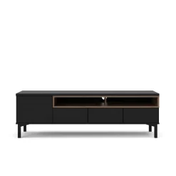 Tv-meubel Roomers Zwart Noten - Giga Living