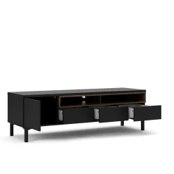 Tv-meubel Roomers Zwart Noten - Giga Living
