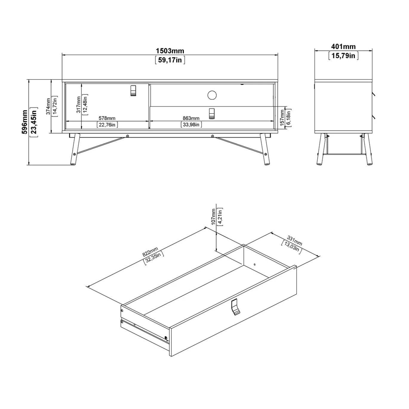 Tv-meubel Ry Jackson Hickory - Giga Living