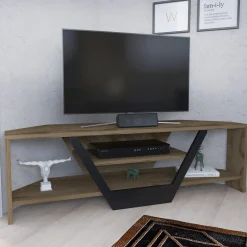 Tv-meubel Sares Bruin/Zwart