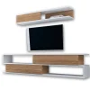 Tv-Meubel Sims Melamine Wit Teak