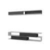 Tv-Meubel Sims Melamine Wit Zwart