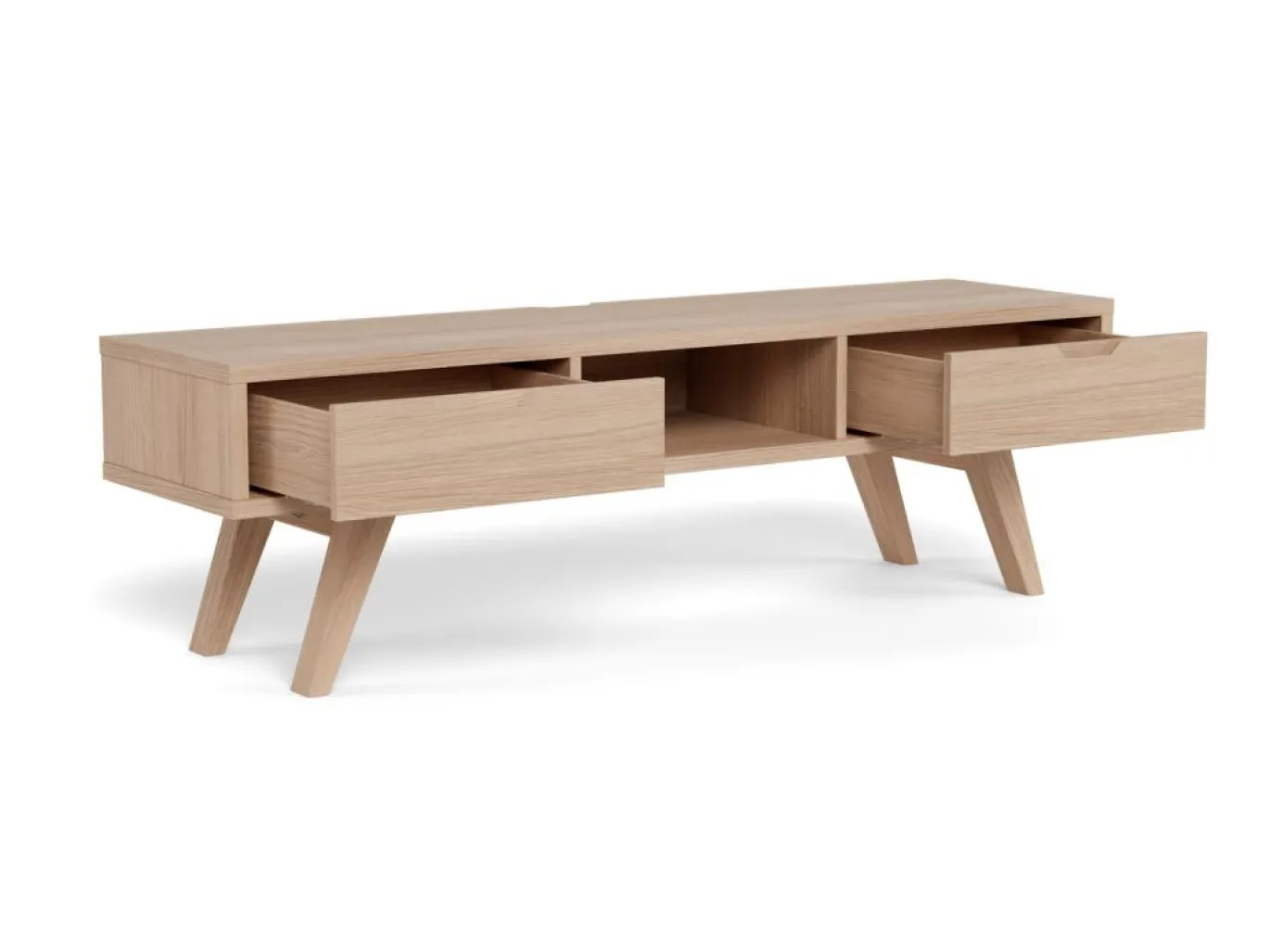 Tv-meubel Stanford Eiken Wit 150cm - Giga Living