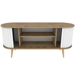 Tv-meubel Stor Wit/Naturel 140cm