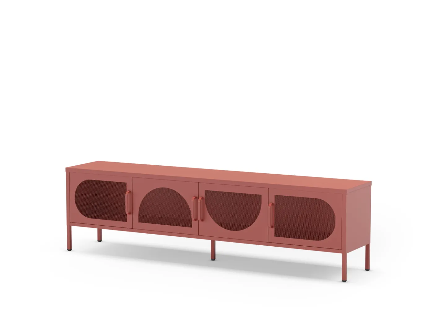 Tv-meubel Tayra 4d 180cm Terracotta - Giga Meubel