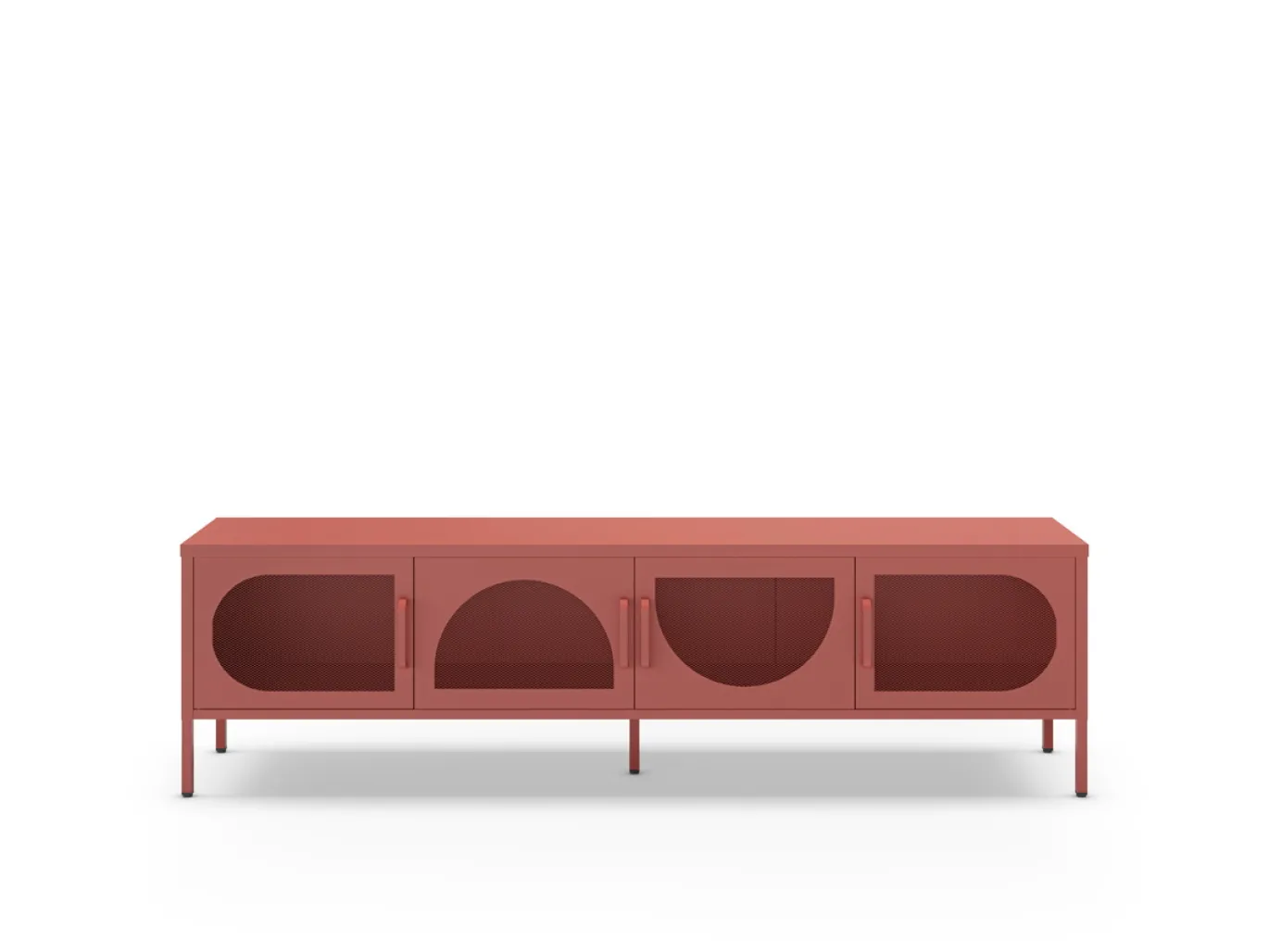 Tv-meubel Tayra 4d 180cm Terracotta - Giga Meubel