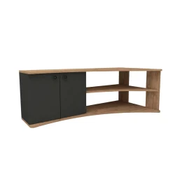 Tv-meubel Termera Naturel/Antraciet 135cm
