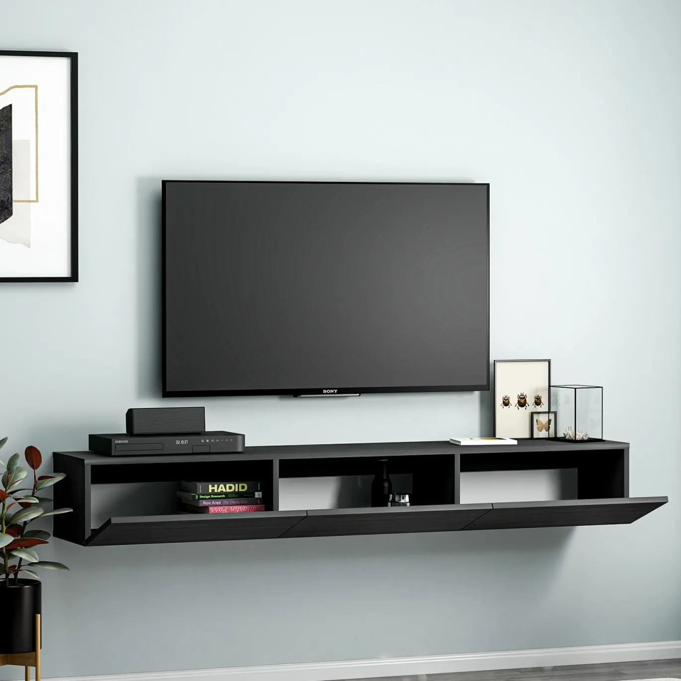 Tv-meubel Terra Zwart 180cm