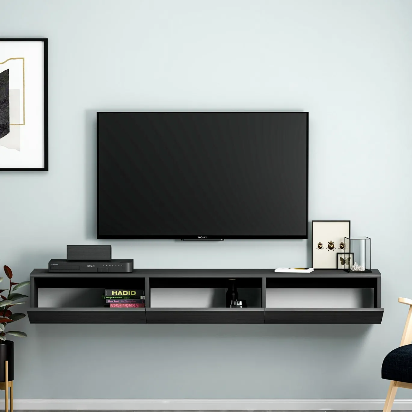Tv-meubel Terra Zwart 180cm