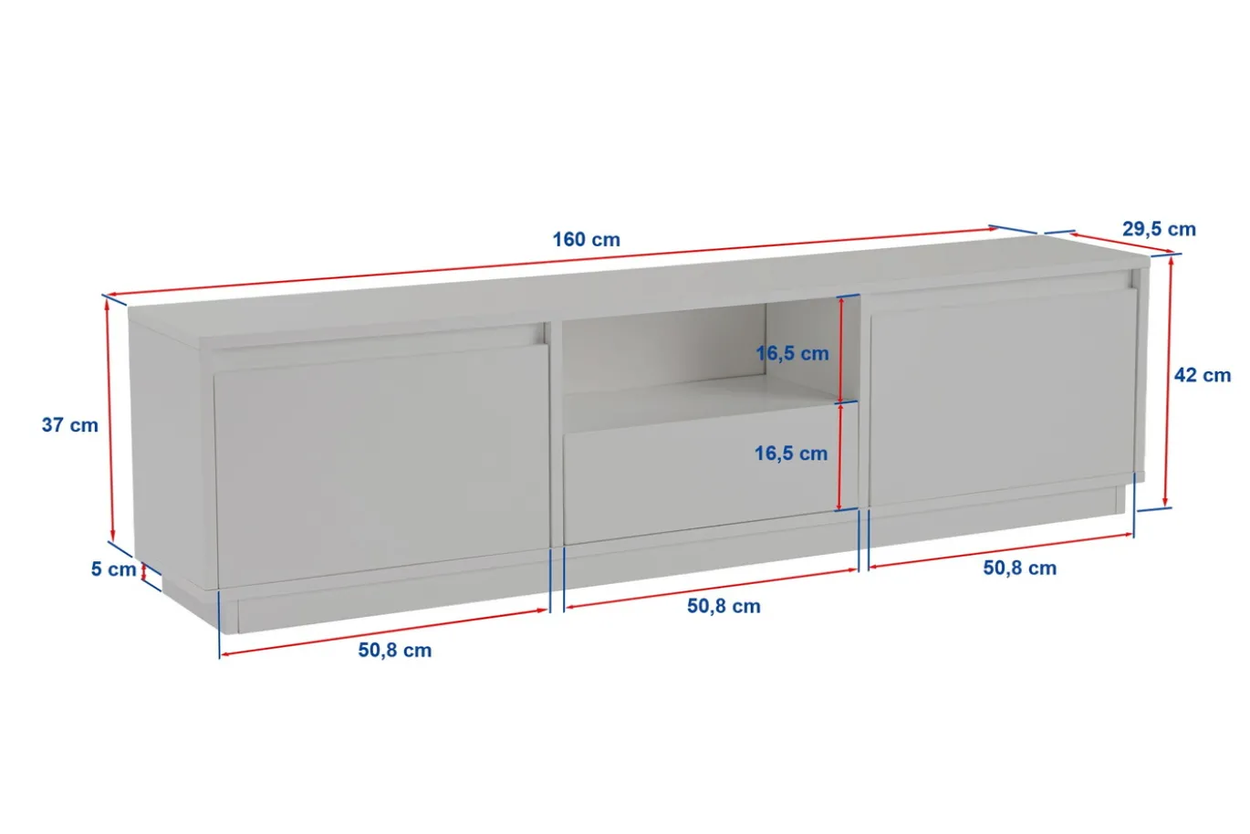 Tv-meubel Vanguard Naturel 160cm