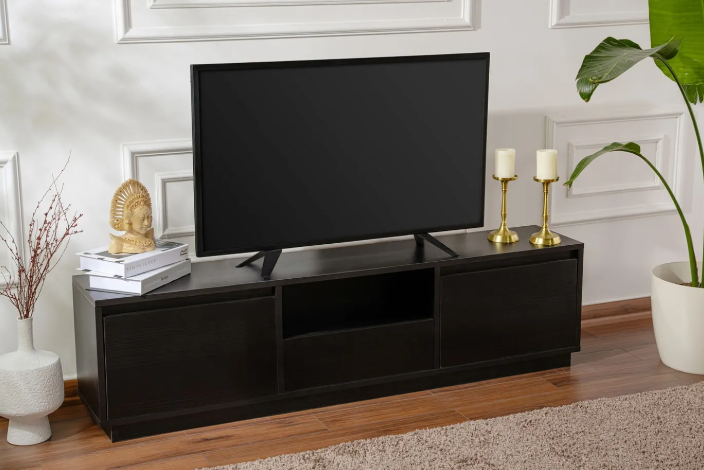 Tv-meubel Vanguard Zwart 160cm