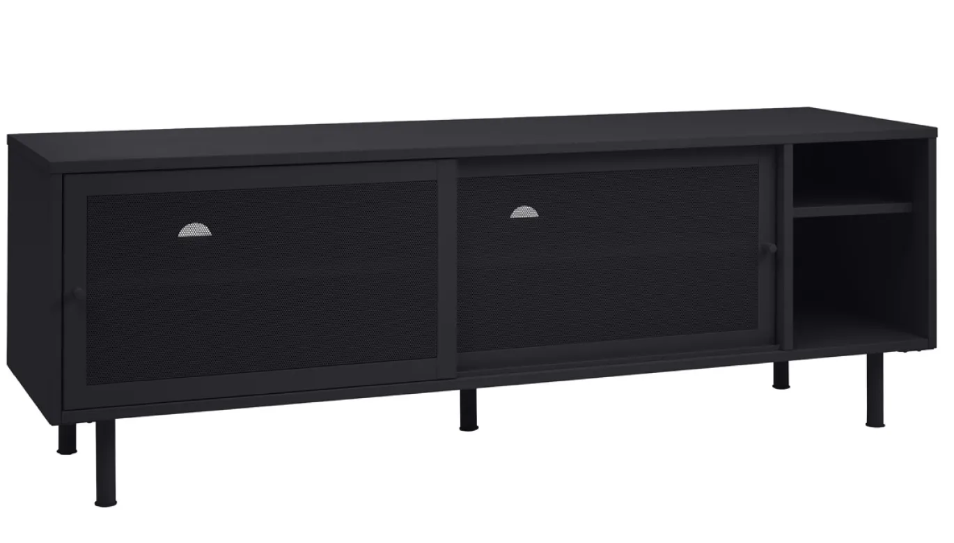Tv-meubel Veep Zwart Metaal 160cm - Giga Living