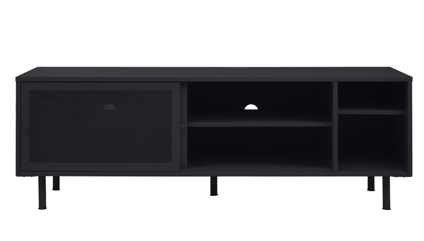 Tv-meubel Veep Zwart Metaal 160cm - Giga Living