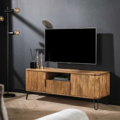 TV-Meubel Wave Massief Mango Zandkleur - Giga Meubel