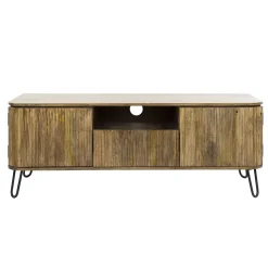 TV-Meubel Wave Massief Mango Zandkleur - Giga Meubel