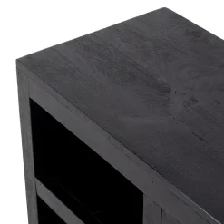 Tv-Meubel Xander Zwart Mangohout - Giga Meubel