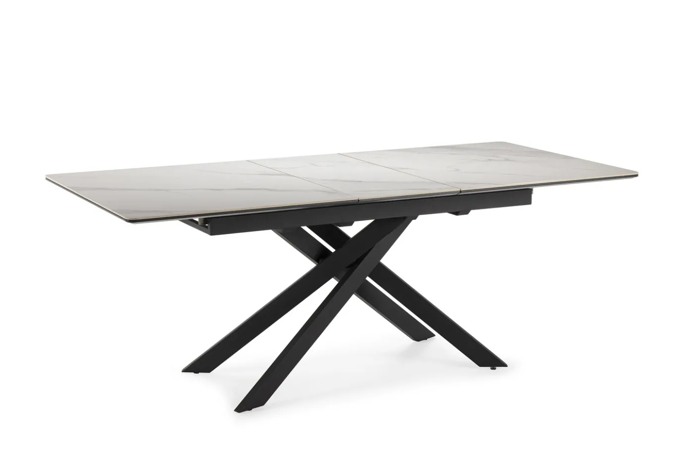 Uitschuifbare Eettafel Belma 160/200 Wit Matt Keramiek - Giga Meubel