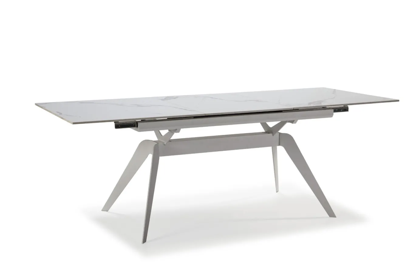 Uitschuifbare Eettafel Lula Wit Keramiek Wit - Giga Meubel