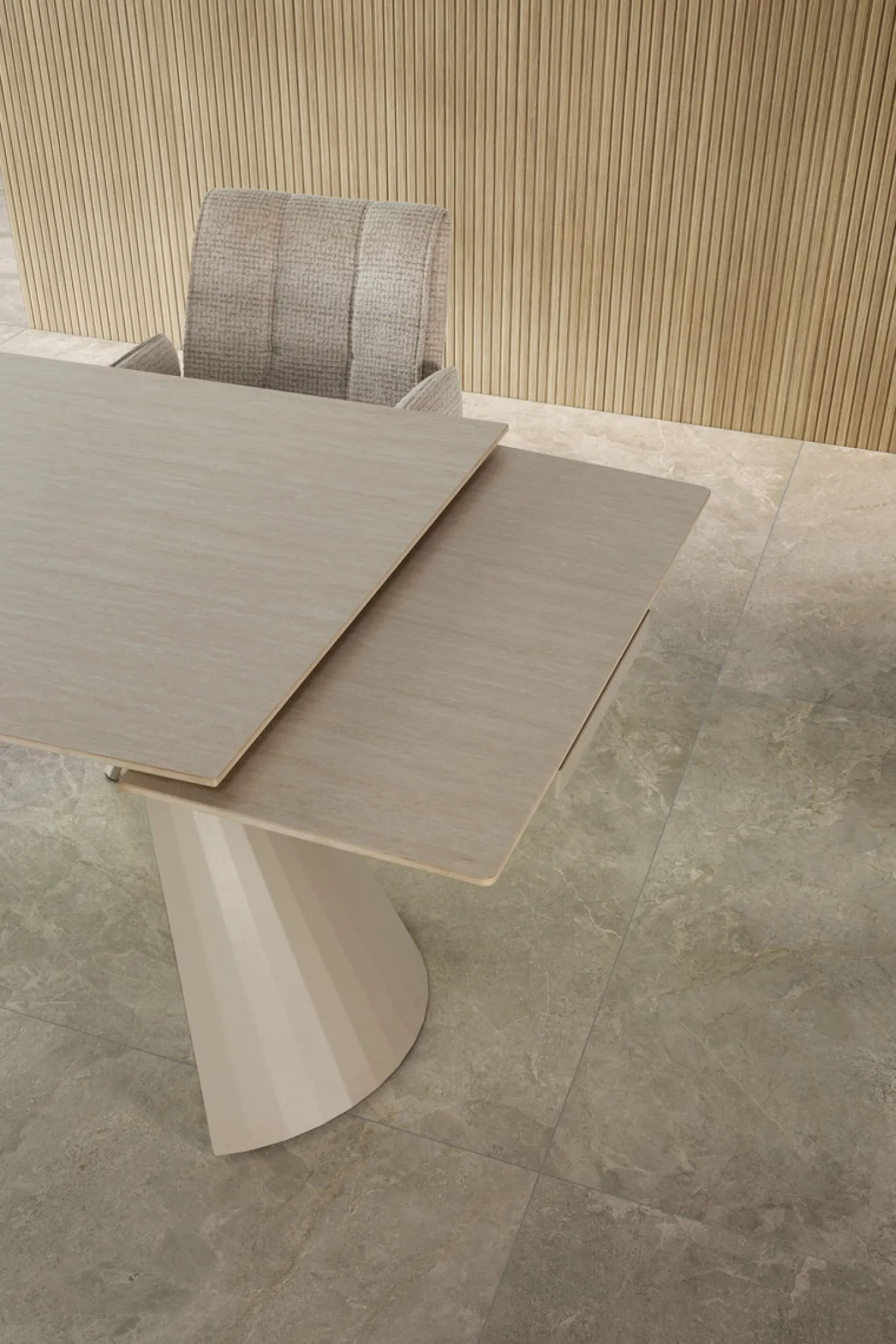 Uitschuifbare Eettafel Prisca 180/260cm Travertine - Giga Meubel