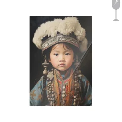 Urban Cotton Glasschilderij Traditional Child 1 40x60cm