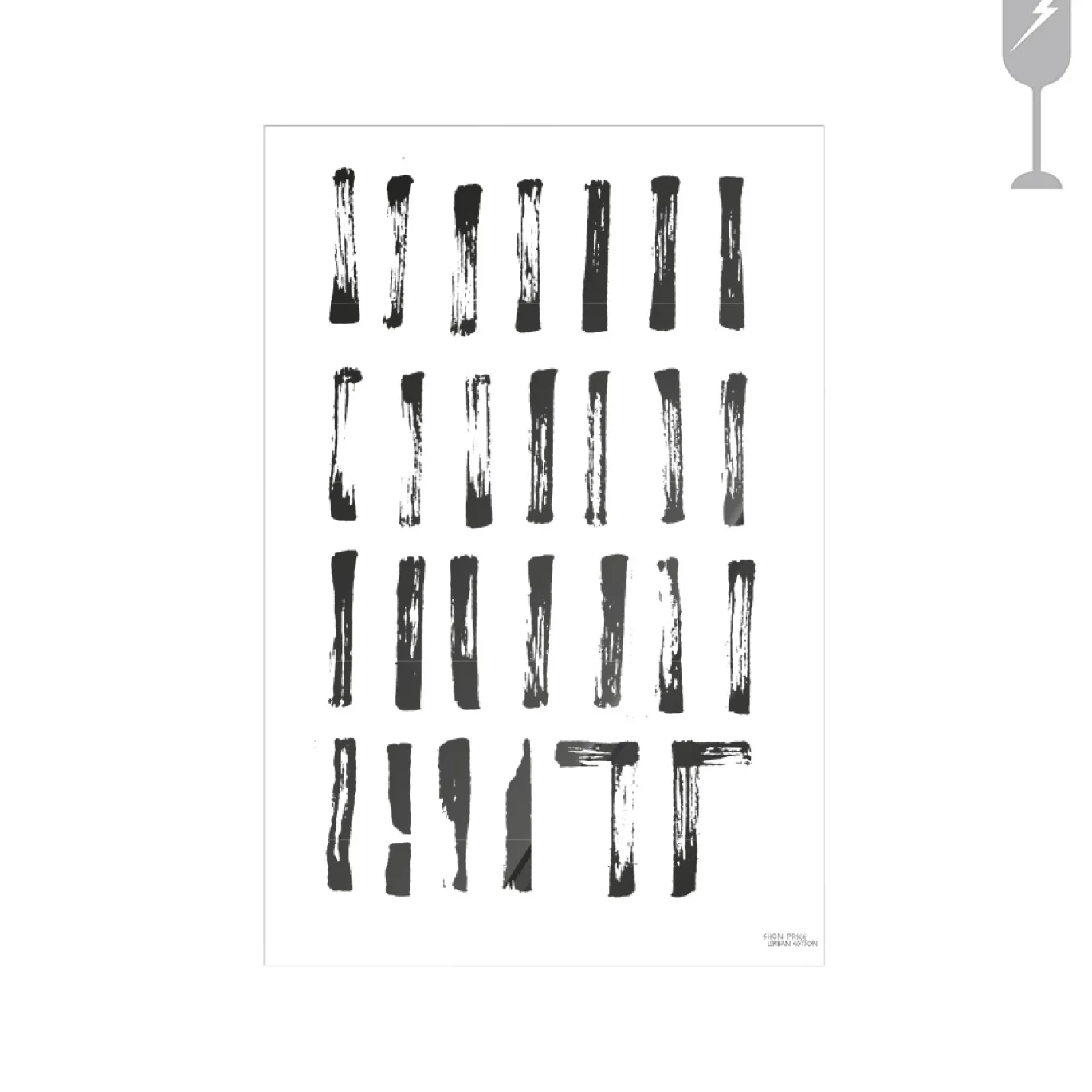 Urban Cotton Glasschilderij Blocks 40x60cm