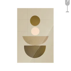 Urban Cotton Glasschilderij Forma 1 Beige 40x60cm