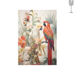 Urban Cotton Glasschilderij Lovebirds 40x60cm