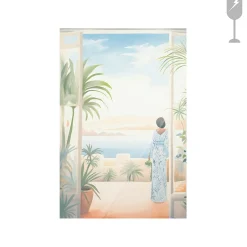 Urban Cotton Glasschilderij Florine 40x60cm