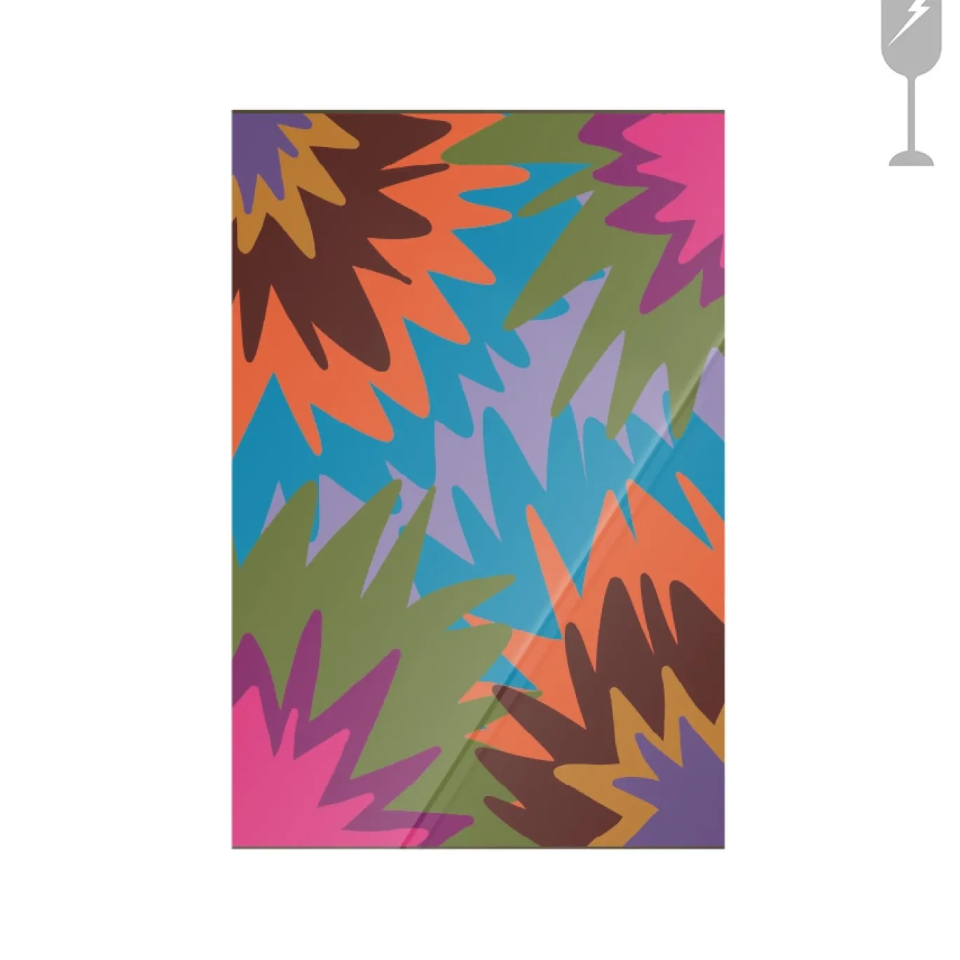 Urban Cotton Glasschilderij Fireworks 40x60cm