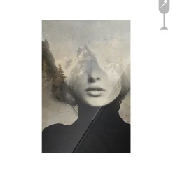 Urban Cotton Glasschilderij Female Touch 40x60cm