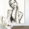 Urban Cotton Wandkleed A woman's Face Small 80x110cm