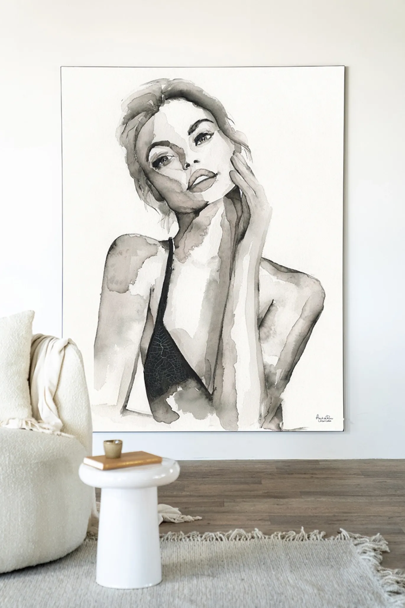 Urban Cotton Wandkleed A woman's Face Small 80x110cm