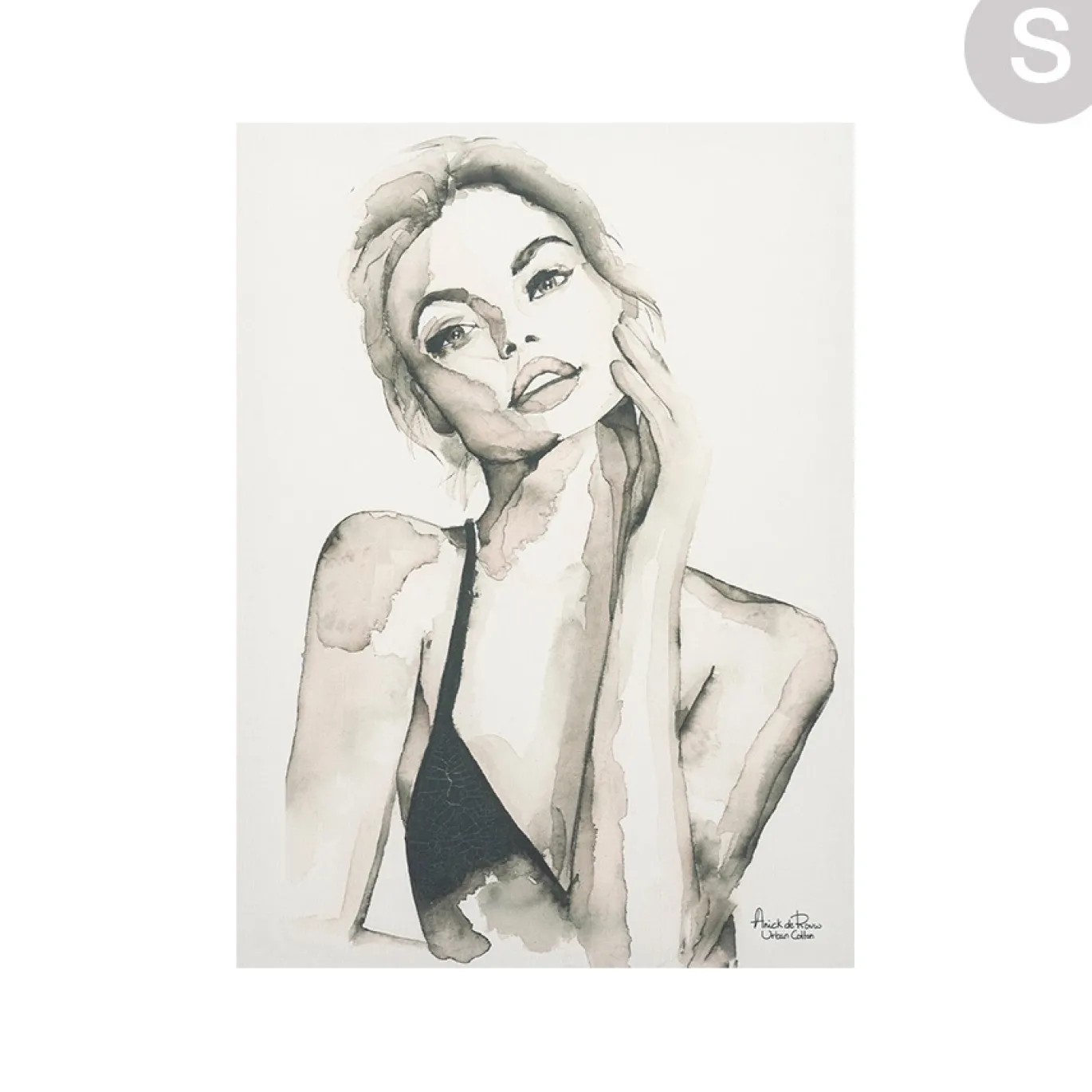 Urban Cotton Wandkleed A woman's Face Small 80x110cm