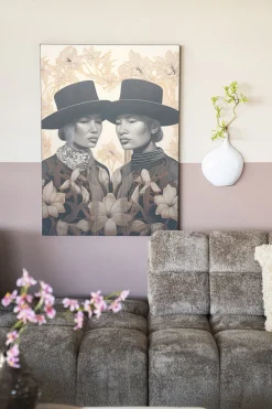 Urban Cotton Wandkleed Lady Garden Medium 110x145cm