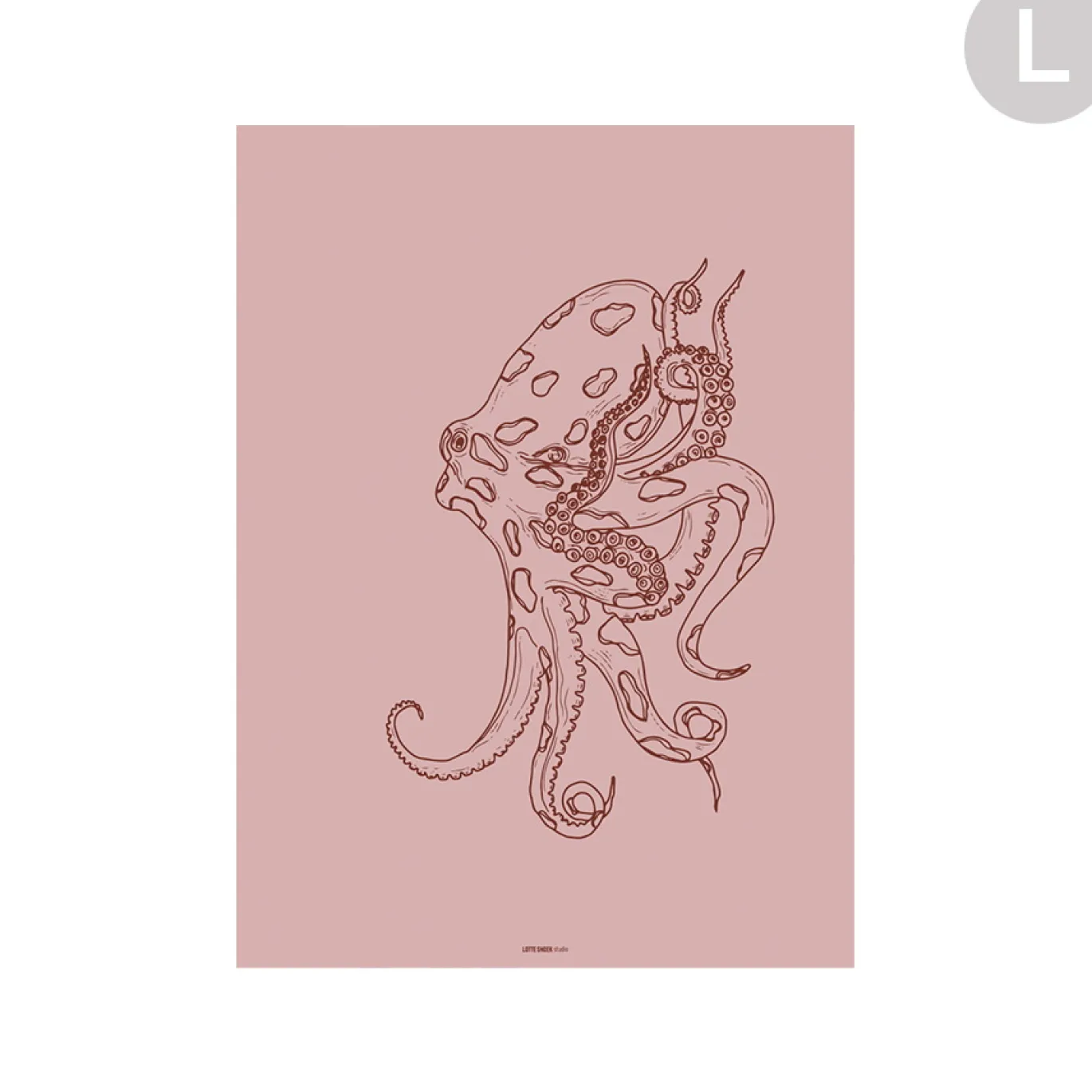 Urban Cotton Wandkleed Polypus Large