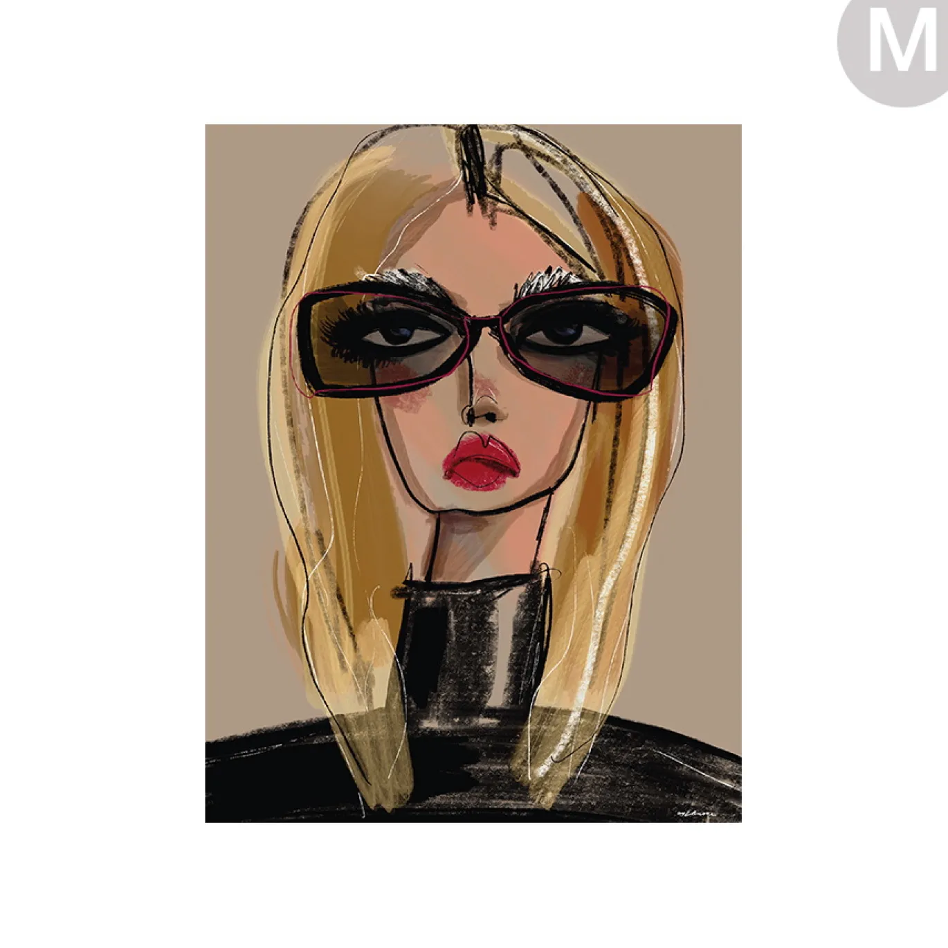 Urban Cotton Wandkleed She Knows Medium 110x145cm