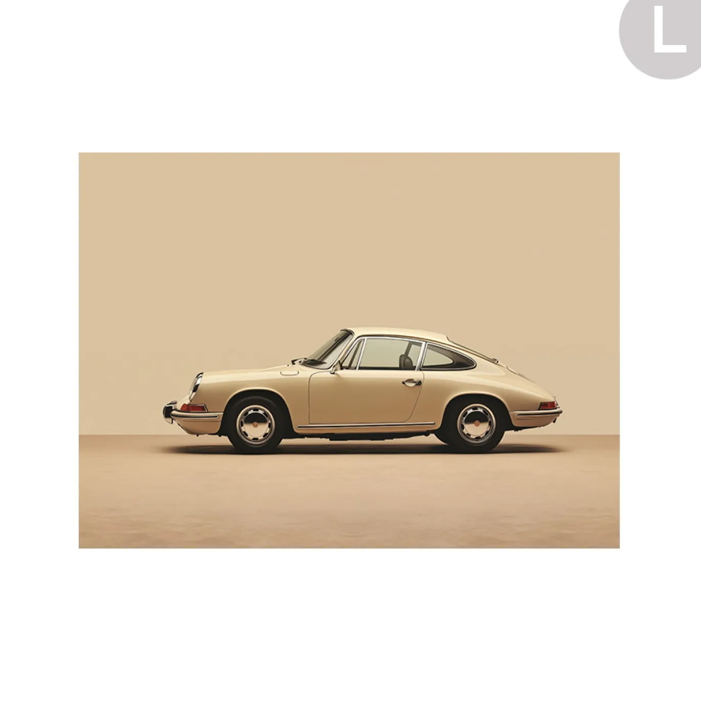 Urban Cotton Wandkleed Vintage Porsche Beige Large