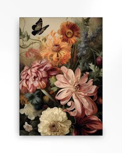 Urban Cotton Wandkleed Vintage Flowers Large 145x190cm