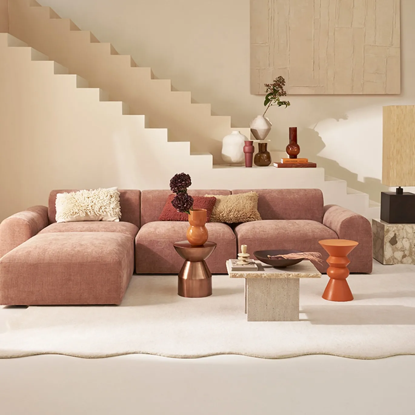 Urban Nature Culture Modulaire Bank Tao Old Roze
