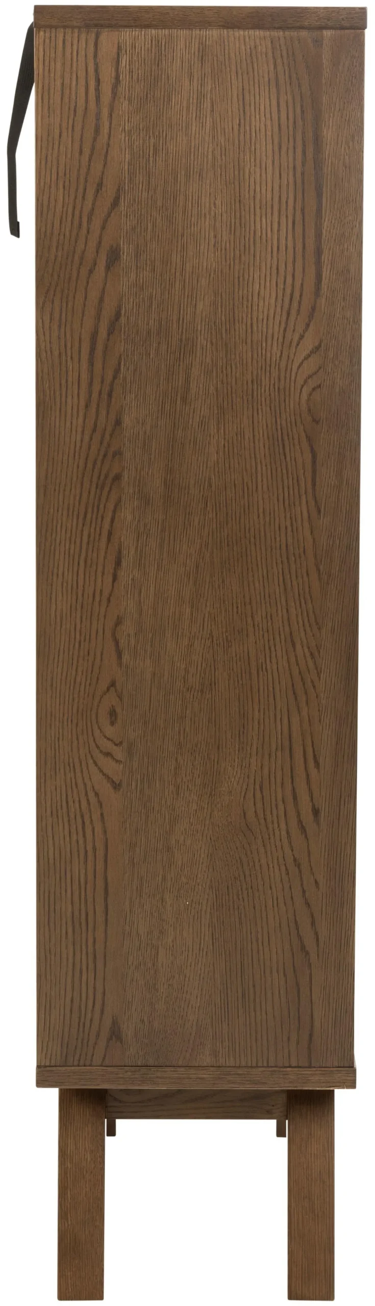Vitrinekast Annie Eikenfineer Smoke 145cm - Giga Living