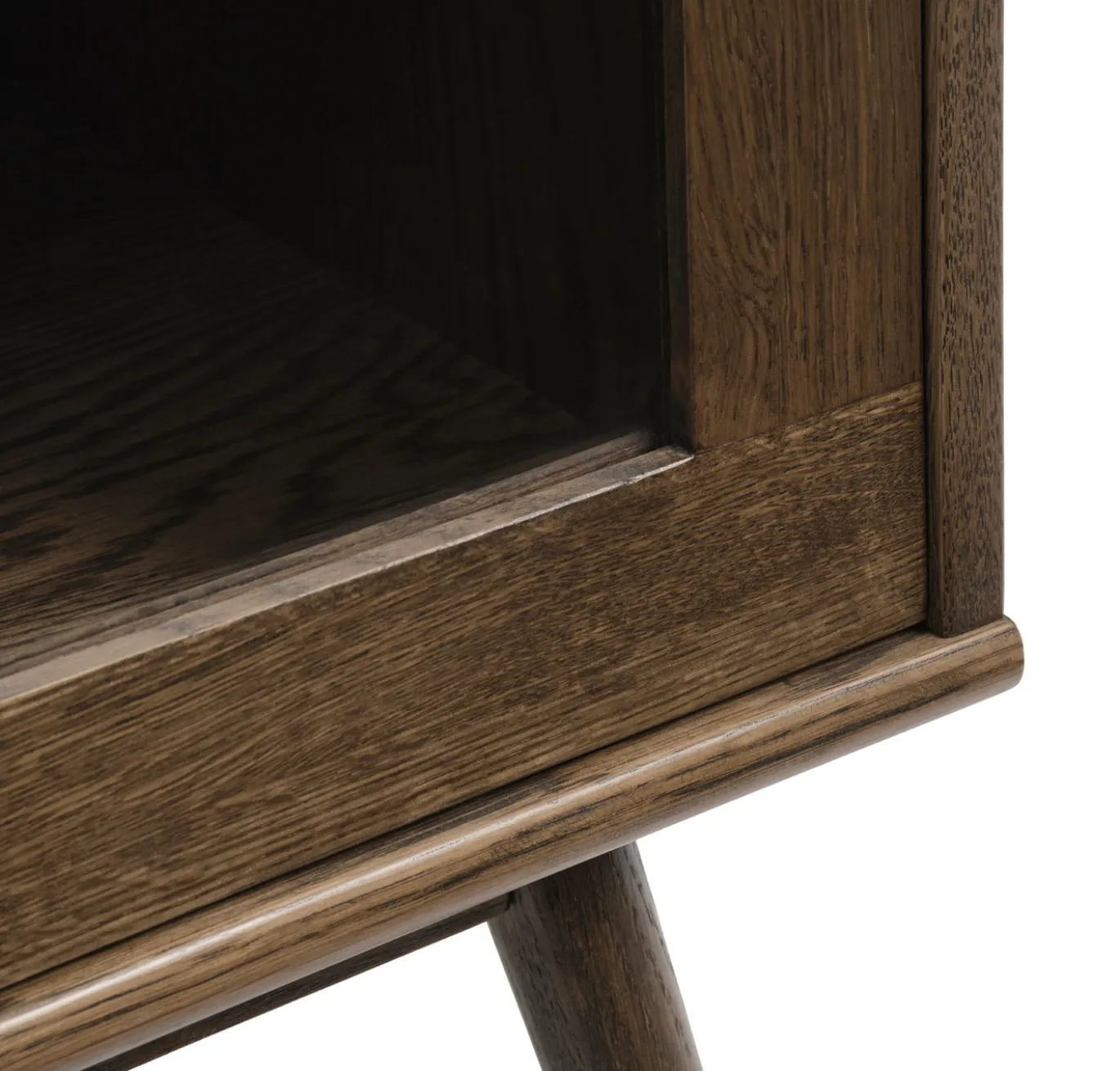 Vitrinekast Barrali Smoked Eiken 160cm - Giga Living