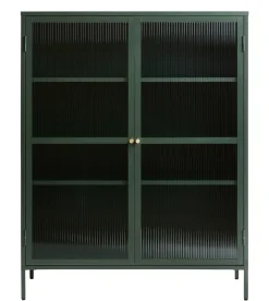 Vitrinekast Bronco Groen H140 cm - Giga Living