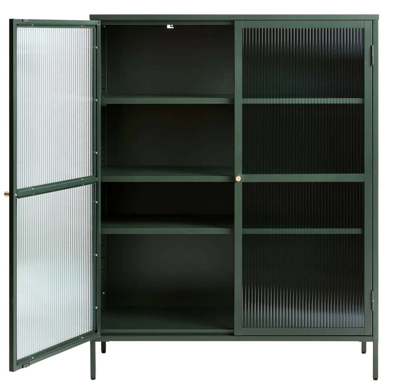 Vitrinekast Bronco Groen H140 cm - Giga Living