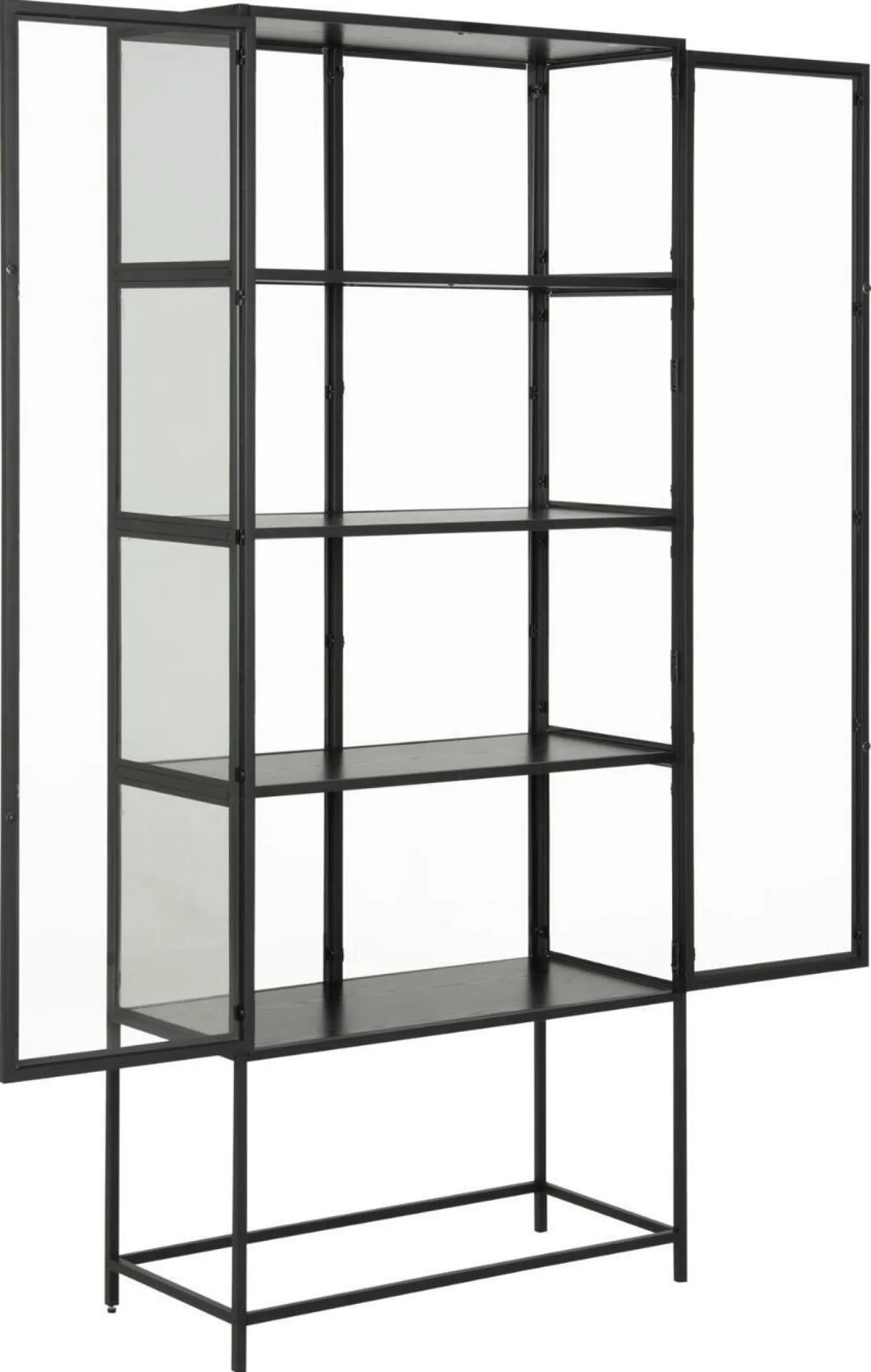 Vitrinekast Bronx Metal Zwart - Giga Living