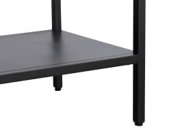 Vitrinekast Carmel Hoog Zwart Metaal 160cm - Giga Living