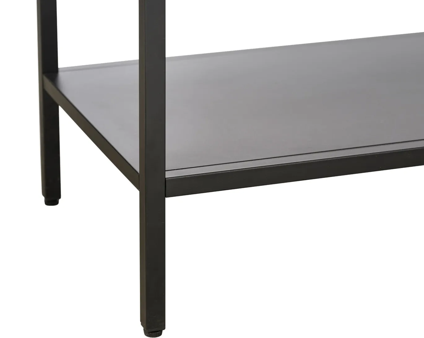 Vitrinekast Carmel Hoog Zwart Metaal 160cm - Giga Living