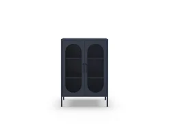 Vitrinekast Diora 2d Blauw - Giga Meubel